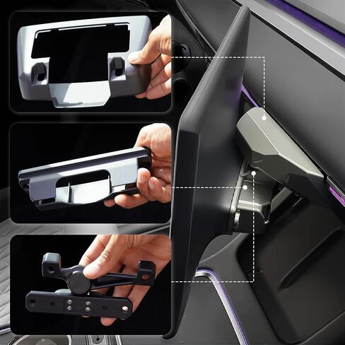 2026 Screen Swivel Mount for Model Y Juniper & Model 3 Highland Original Screen Center Console Navigation 4 Way Rotation Adjustment Screen Rotating Holder (Maximally Maintains Original Height) in Saudi Arabia