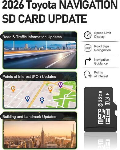 2026 Latest 86271-0e077 Navigation SD Card Fits Toyota Prius Highlander 4Runner Camry Corolla Tacoma RAV4 Tundra Sienna Venza Mirai Avalon, Toyota Navigation SD Card Update USA CAN MEX Offline Maps in Kuwait