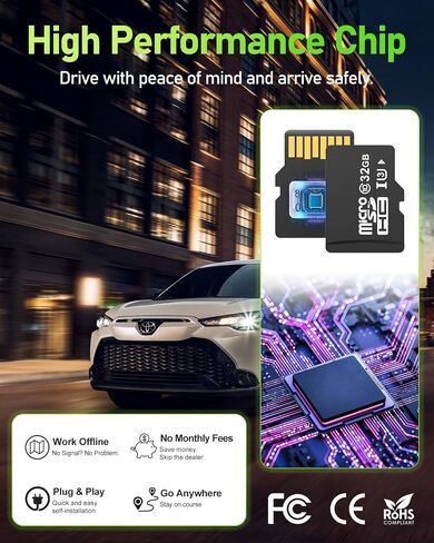 2026 Latest 86271-0e077 Navigation SD Card Fits Toyota Prius Highlander 4Runner Camry Corolla Tacoma RAV4 Tundra Sienna Venza Mirai Avalon, Toyota Navigation SD Card Update USA CAN MEX Offline Maps in Kuwait
