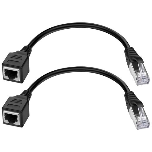 iGreely Cat 6 RJ45 Ethernet Extension Cable 2-Pack, Male to Female, 1 FT in Kuwait