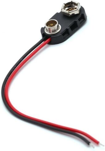 60 Pack 9V Battery Connector, 9 Volt Battery Connectors with Wires in Kuwait