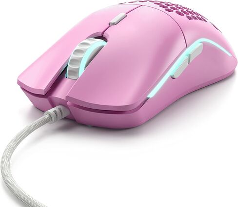 Glorious Gaming Mouse - Model O Minus, 58g Ultra-Light Honeycomb Mouse, Limited Edition Matte Pink - USB Gaming Mouse in Kuwait