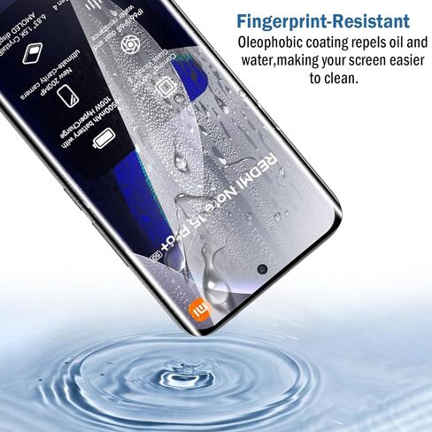 2+2 Pack 3D Screen Protector for Xiaomi Redmi Note 15 Pro+ 5G / Note 15 Pro Plus 5G/Xiaomi Poco M8 Pro with Camera Lens Protector, 9H Tempered Glass Film,HD Clear Scratch Resistant,Bubble-Free in Saudi Arabia