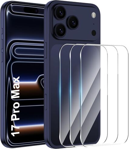 [3 Pack] for iPhone 17 Pro Max 6.9 inch Back Screen Protector,9H Hardness,Tempered Glass,Bubble-Free,Anti-Scratch in Kuwait