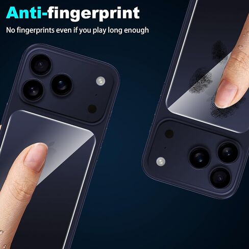 [3 Pack] for iPhone 17 Pro Max 6.9 inch Back Screen Protector,9H Hardness,Tempered Glass,Bubble-Free,Anti-Scratch in Kuwait