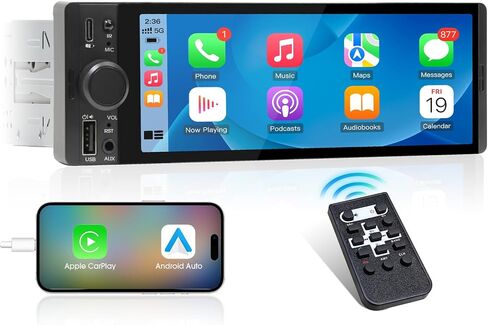جهاز استقبال راديو CarPlay أحادي الدين: شاشة لمس تلقائية تعمل بنظام Android مقاس 6.5 بوصة للشاحنة in Kuwait