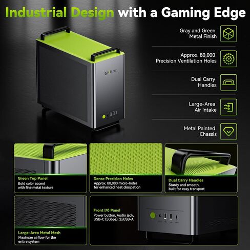 GMKtec Gaming PC AMD Ryzen 9 9955HX3D CPU with GeForce RTX 5070, NEO-X1 PRO in Kuwait
