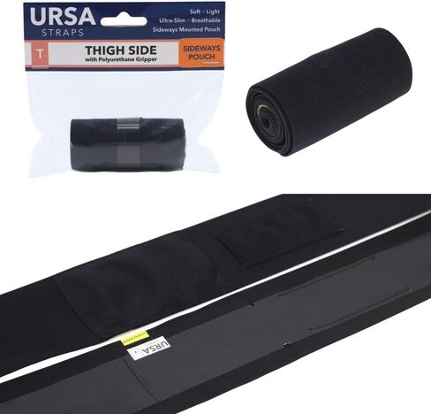 URSA Thigh Straps - Black (Sideways Pouch) 63 x 10cm in Kuwait