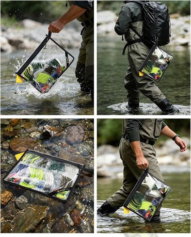 CVLIFE 2-Pack Soft Tackle Storage Bag, Water-Resistant Fishing Bait Storage in Kuwait