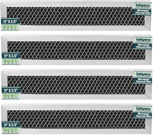 4Pcs Microwave Charcoal Filter Replacement for GE JX81D WB02X10943, Microwave Filter Replacement 11" x 2.5" Air Carbon Filter in Saudi Arabia