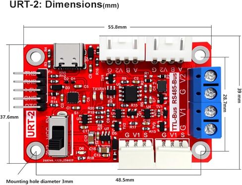 FEETECH Serial Bus Servo Driver Board, Integrates Servo Power Supply and Control Circuit, for ST/SC Series Serial Bus Servos, Supports 253 ST/SC Series Serial Bus Servos at The Same Time in Kuwait