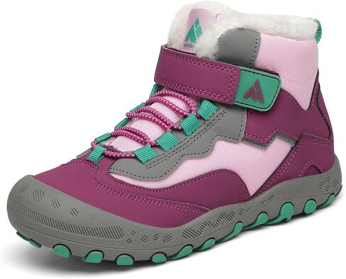 Mishansha Boys Girls Winter Hiking Boots Kids Water Resistant Snow Boots in Saudi Arabia