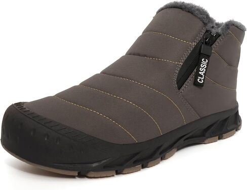 Lamincoa Mens Snow Boots Water Resistant Winter Boot Fur Lined Warm Shoes in Kuwait