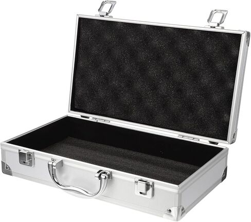 Toyvian Aluminum Briefcase Hard Case with DIY Customizable Foam Insert for Test Instruments Cameras Tools Parts and Accessories Equipment Supplies Makeup Tools in Kuwait