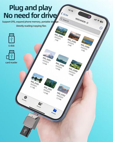 Lightning OTG 2 in 1 Micro SD Card Reader with USB Port Adapter for iPhone 14 13 12 11 Pro for ipad Air USB Flash Drive Camera File Transfer Keyboard Mouse Accessories in Kuwait