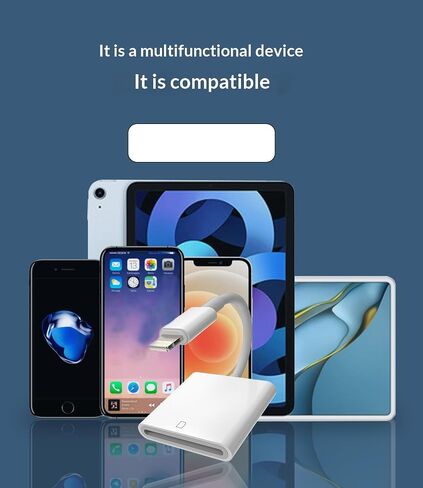 Lightning SD Card Reader Adapter MFi Certified for iPhone 14 13 12 11 Pro Max Plus X XS XR SE 7 8 Data Transfer Cable Camera Photo Copy Backup Save Accessory for iPad mini Air 2 3 12.9 inch in Kuwait