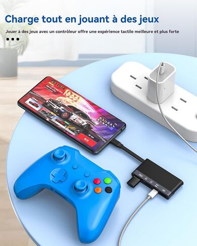 USB C Lightning to USB Adapter (6 in 1) SD Micro SD Card Reader USB OTG 3.0 2.0 for iPhone 16 15 14 Pro TF Memory Compact Flash Compatible with Samsung Charging for ipad Camera in Kuwait