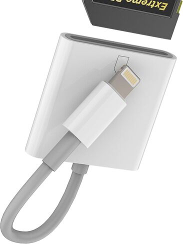 Lightning SD Card Reader for iPhone 14 13 12 11 Pro for ipad Air Memory Card Photo Transfer SD Card Reader Phone Portable Device in Kuwait