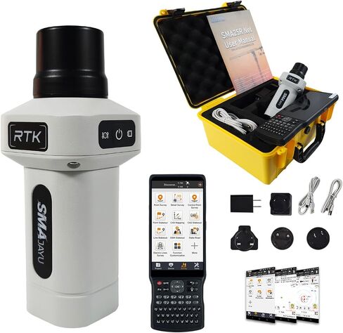 SMA25R Net GNSS RTK Survey System Handheld High Precision Positioning Receiver with Collector, CORS Connection, 10cm Accuracy by PPP, Tilt Compensation, for Land Surveying, Construction in Kuwait
