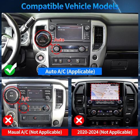 Car Radio for Nissan Titan 2016 2017 2018 2019 (Auto AC) Stereo 15.6" in Kuwait