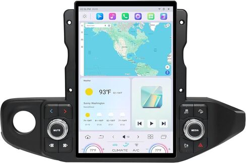 Cidava Jeep Wrangler Radio & 13 Inch Screen Protector in Saudi Arabia