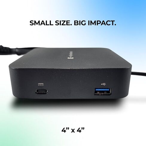 Universal USB-C Mini Dock by Dynabook - Dual DisplayPort, Ethernet, USB-C Hub, 5 USB Ports, Compact Laptop Docking Station for USB-C Computers, Laptops, Tablets & More in Kuwait