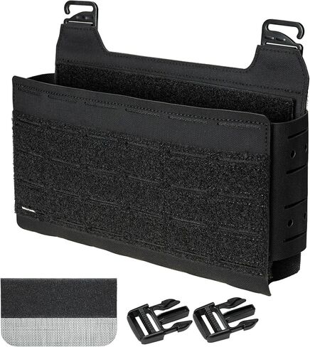 Tactical Front Panel for Vest Multi-Functional Pouch Open Design Hook and Loop for Easy Insert Magazine Pouch Attachment in Kuwait