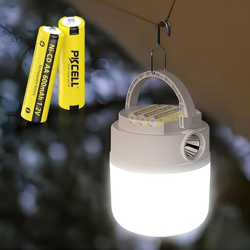 PKCELL 4 Pack AA 1.2V 600mAh NICD Rechargeable Battery for Solar Lights in Kuwait