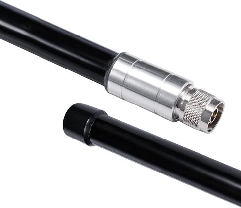 Bingfu Fiberglass 915mhz Lora Antenna Black with Adapter Compatible with Meshtastic Solar Node Repeater SX1276 SX1262 nRF52840 Wireless Module Mesh Node LoRaWAN IoT Gateway Lora Development Board in Kuwait