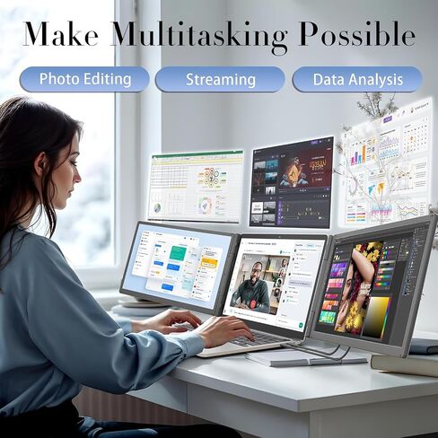 Teamgee Laptop Screen Extender FHD IPS Portable Monitor 15.6" in Saudi Arabia