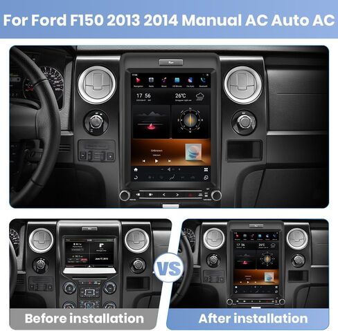 Car Stereo for Ford F150 Radio Upgrade, Fit 2013 2014,12.1inch Touch Screen, Support Carplay and Android Auto, 4GB RAM+64GB ROM, SWC, 4G/WiFi, DSP, Bluetooth in Saudi Arabia