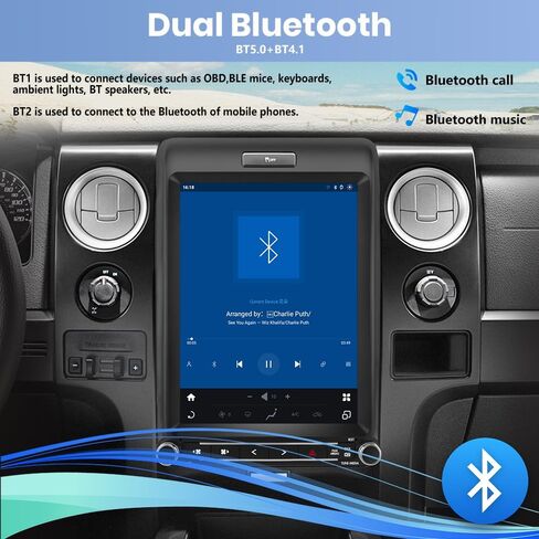Car Stereo for Ford F150 Radio Upgrade, Fit 2013 2014,12.1inch Touch Screen, Support Carplay and Android Auto, 4GB RAM+64GB ROM, SWC, 4G/WiFi, DSP, Bluetooth in Saudi Arabia