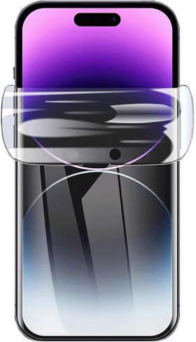 واقي شاشة بطبقة هيدروجيل لهاتف iPhone 17 Pro Max، طبقة حماية شفافة ناعمة من مادة TPU - غير مقسى - 3 عبوات in Kuwait
