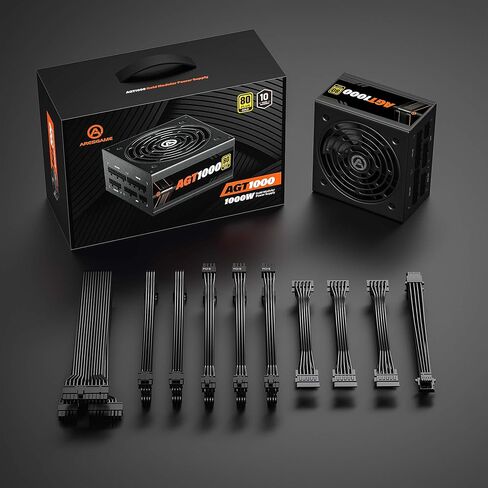 ARESGAME Power Supply 1000W 80+ Gold Fully Modular PSU in Kuwait