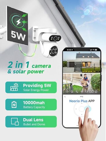 Noorio 4G LTE Cellular Solar Security Camera Wireless Outdoor in Kuwait