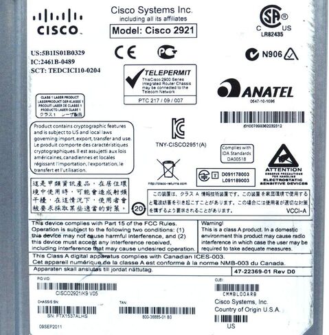 Cisco CISCO2921/K9 2921 Router in Kuwait