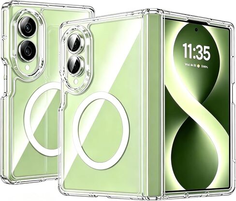 for Samsung Galaxy Z Fold 8 Case, Anti Yellowing, Clear, Magnetic in Kuwait