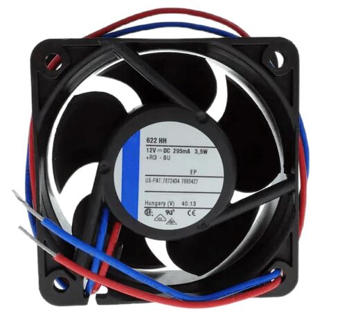 12V 622HH 295mA 3.5W 6025 مروحة تبريد 2 سلك in Kuwait