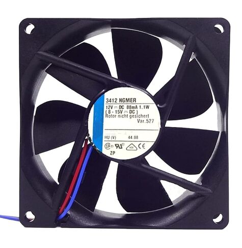 12V 3412NGMER 88mA 1.1W 9225 مروحة تبريد 2 سلك in Kuwait