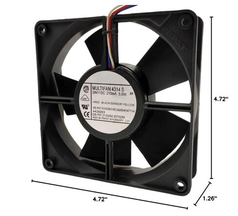 24V MULTIFAN 4314S 210mA 5.0W 12032 مروحة تبريد 3 أسلاك in Kuwait