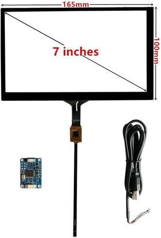 7 Inch 165mmx100mm GT911 6Pin IIC Universal USB Drive Capacitive Digitizer Touch Screen Panel Glass in Kuwait