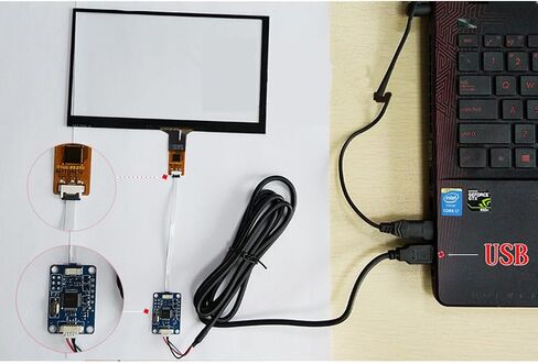 7 Inch 165mmx100mm GT911 6Pin IIC Universal USB Drive Capacitive Digitizer Touch Screen Panel Glass in Kuwait