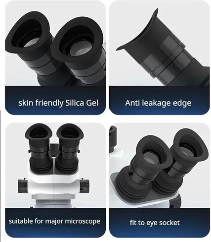 2PCS 35mm Eyecup Eepiece Cover for Microscope Skin Friendly Eye Care Soft Rubber Eye Shield Stereo Microscope 1 Pair Eye Guards in Kuwait