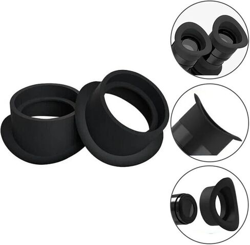 2PCS 35mm Eyecup Eepiece Cover for Microscope Skin Friendly Eye Care Soft Rubber Eye Shield Stereo Microscope 1 Pair Eye Guards in Kuwait