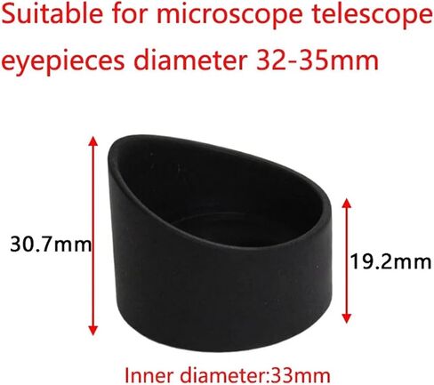 4 PCS 34mm Inner Diameter Binocular Rubber Eyepiece Eye Guards Caps Cups Shield for 32-35mm Microscope Telescope Eyepiece in Kuwait