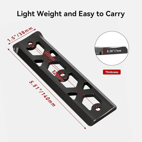 XM-5F 5.5" Universal Rifle Arca Rail Mount, Hunting Tripod Accessories for Triditonal Wooden Handguard/Nylon/Composite Materials Stock or Other Customized Rifle in Kuwait