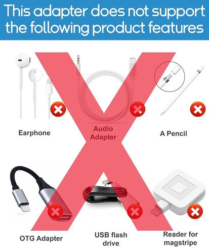 [Not for Wired Earbuds] Lightning to USB C Adapter for Charging & Data 2PC in Saudi Arabia