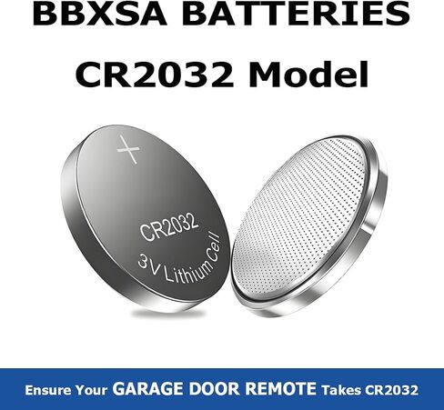 Garage Door Opener Battery - CR2032 Button Lithium 3V (Pack of 2) in Kuwait
