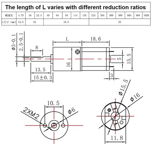 1pcs GA16-030 DC Planetary Gear Motor 6V Adjustable Speed 12V Forward and Reverse Rotation Power Tool Accessories(12rpm,12V) in Saudi Arabia