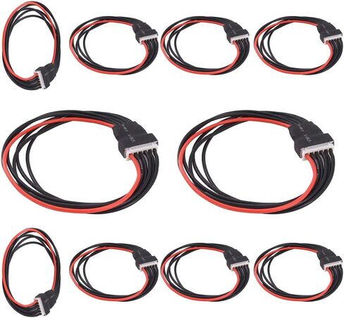 2S/3S/4S/5S/6S Battery Balance Charger Silicone Wire Extension Lead JST-XH Connector Adapter Plug Battery Wire Balance Leads Extension Cable for Li-Po Batteries(5s) in Saudi Arabia